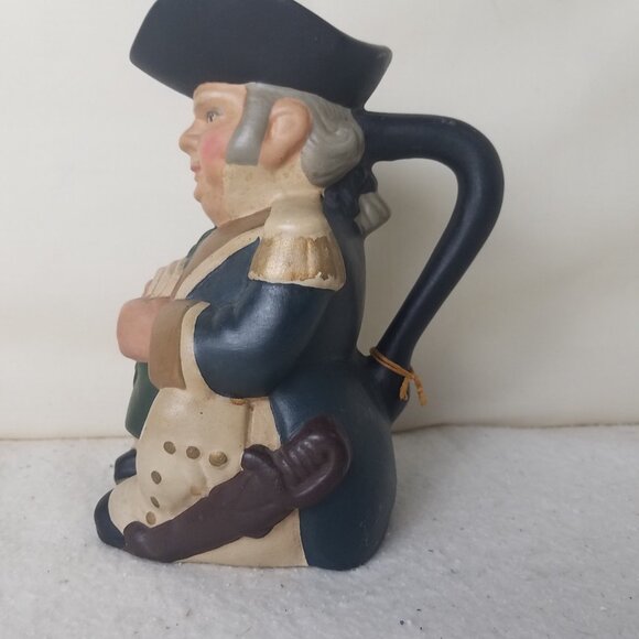 Vntg Toby jugs, Early American settlers, Abraham Whipple, Grace Apgar USA - Picture 2 of 13